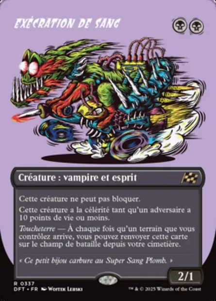 Exécration de sang, carte Magic DFT 337 — extension Aetherdrift