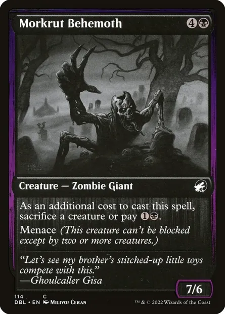 Morkrut Behemoth, Magic card DBL 114 — Innistrad: Double Feature set