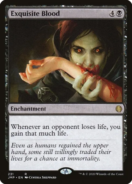 Exquisite Blood, Magic card JMP 231 — Jumpstart set