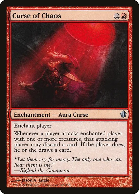 Curse of Chaos, Magic card C13 105 — Commander 2013 set
