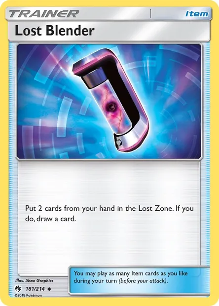 Lost Blender, Pokémon card LOT 181 — Lost Thunder set