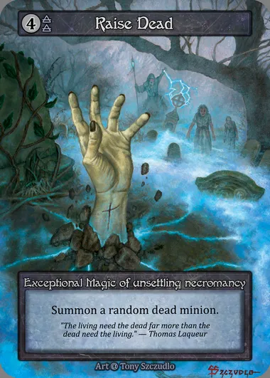 Raise Dead, Sorcery card ALP 250 — Alpha set
