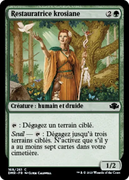 Restauratrice krosiane, carte Magic DMR 168 — extension Dominaria Remastered