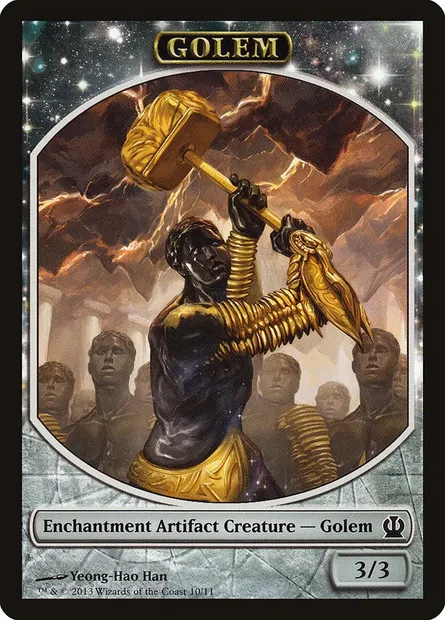 Golem, Magic card TTHS 10 — Theros Tokens set