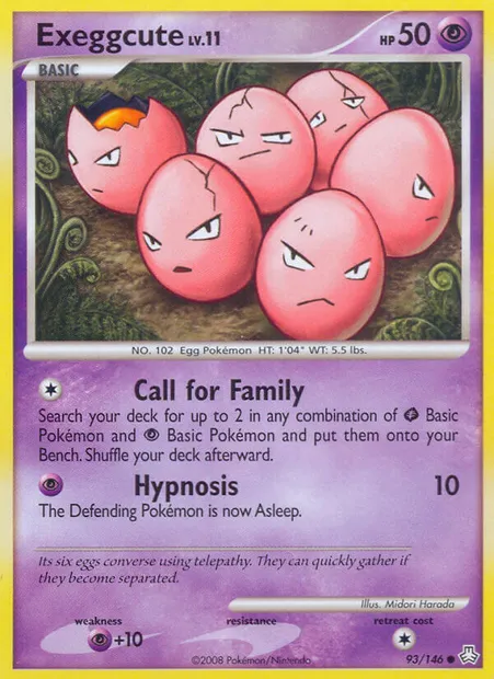 Exeggcute, Pokémon card LA 93 — Legends Awakened set