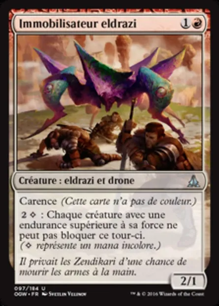 Immobilisateur eldrazi, carte Magic OGW 97 — extension Le serment des Sentinelles