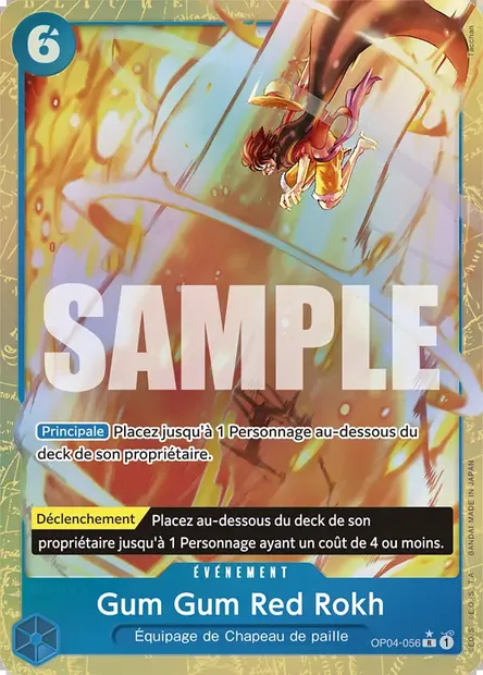 Gum Gum Red Rokh, carte One Piece OP04-056 — extension KINGDOMS OF INTRIGUE