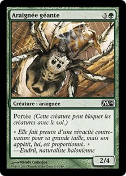 Araignée géante, carte Magic M14 175 — extension Magic 2014