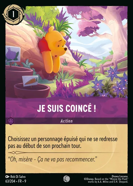 Je suis coincé !, carte Disney Lorcana CH9-063 — extension Fabuleux