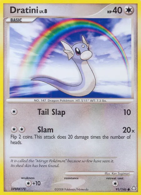 Dratini, Pokémon card LA 91 — Legends Awakened set