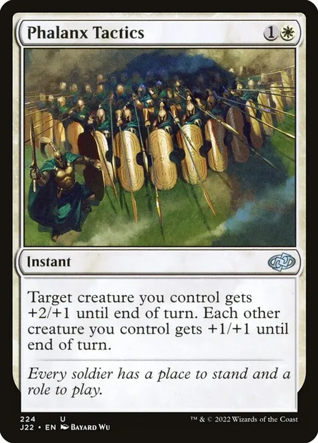 Phalanx Tactics, Magic card J22 224 — Jumpstart 2022 set