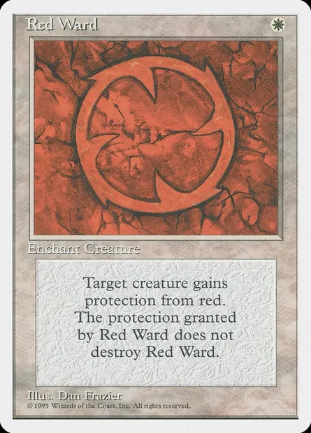 Red Ward, Magic card 4ED 44 — Fourth Edition set