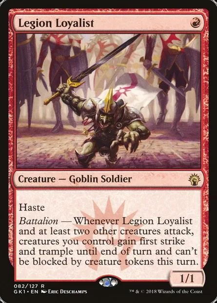 Legion Loyalist, Magic card GK1 82 — GRN Guild Kit set