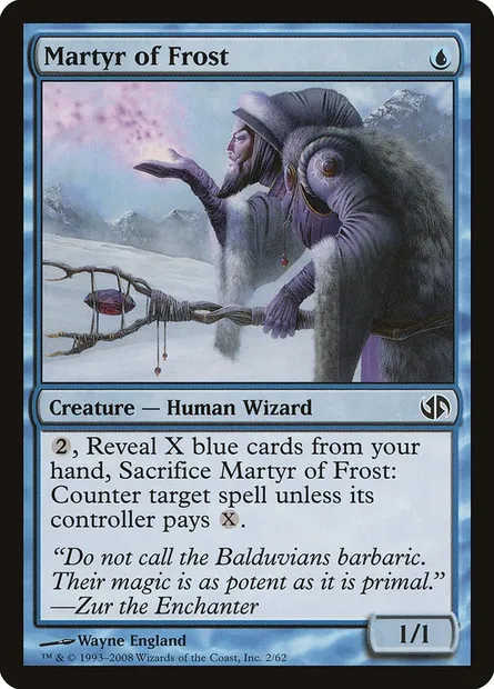 Martyr au givre, carte Magic DD2 2 — extension Duel Decks: Jace vs. Chandra
