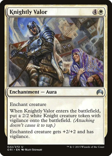 Knightly Valor, Magic card ORI 22 — Magic Origins set