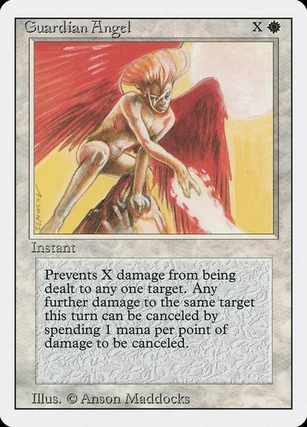 Ange gardien, carte Magic 3ED 21 — extension Revised Edition