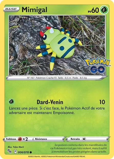 Mimigal, carte Pokémon PGO 006 — extension Pokémon GO