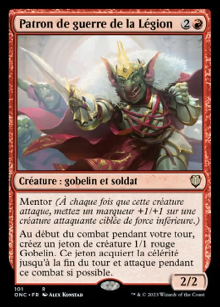 Patron de guerre de la Légion, carte Magic ONC 101 — extension Phyrexia: All Will Be One Commander