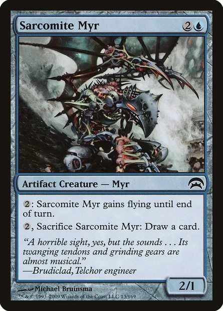 Sarcomite Myr, Magic card HOP 13 — Planechase set