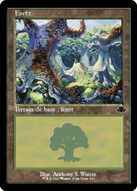 Forêt, carte Magic DMR 411 — extension Dominaria Remastered