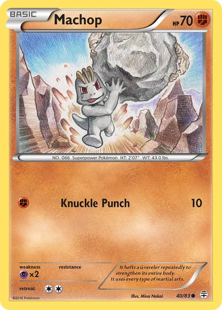 Machop, Pokémon card GEN 40 — Generations set