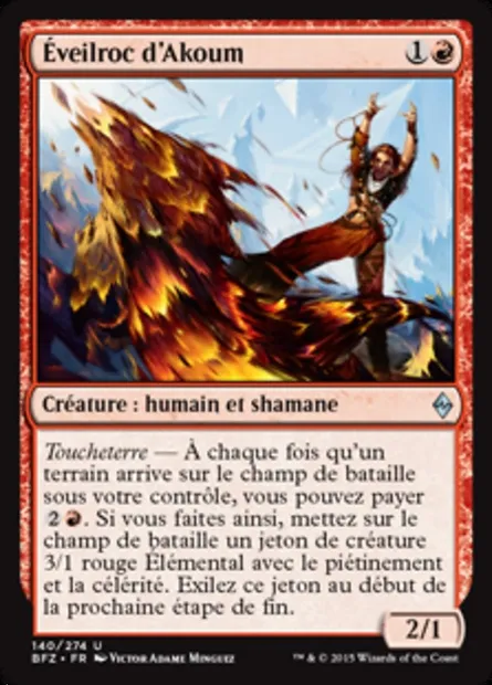 Éveilroc d'Akoum, carte Magic BFZ 140 — extension La bataille de Zendikar