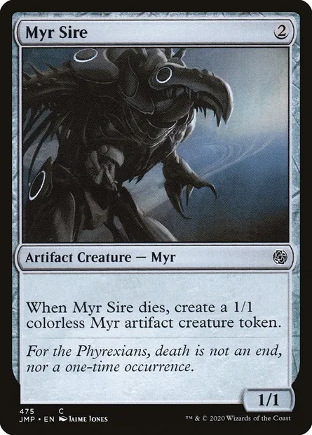 Myr Sire, Magic card JMP 475 — Jumpstart set