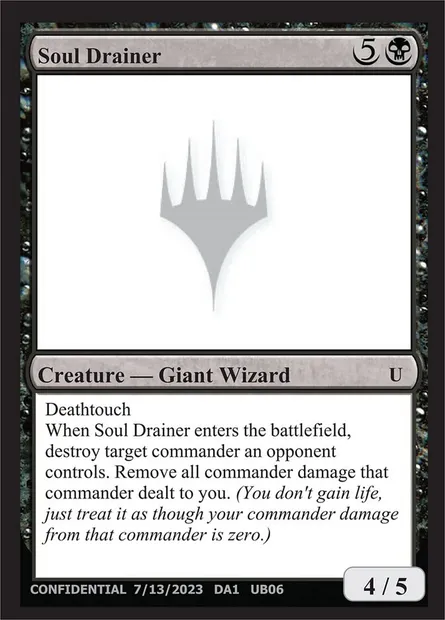 Soul Drainer, Magic card UNK UB06 — Unknown Event set