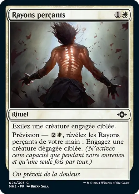 Rayons perçants, carte Magic MH2 24 — extension Horizons du Modern 2