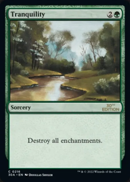 Tranquilité, carte Magic 30A 216 — extension 30th Anniversary Edition