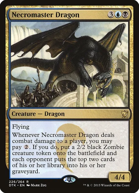 Necromaster Dragon, Magic card DTK 226 — Dragons of Tarkir set