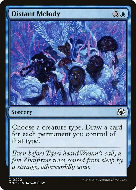 Distant Melody, Magic card MOC 220 — March of the Machine Commander set