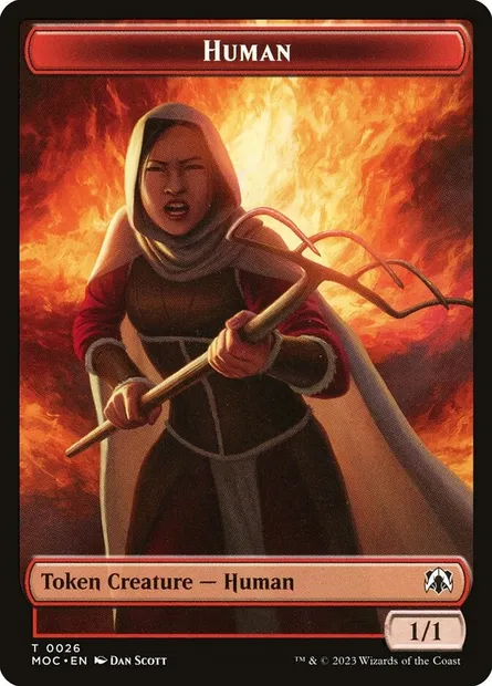 Human, Magic card TMOC 26 — March of the Machine Commander Tokens set