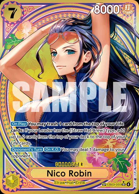 Nico Robin, One Piece card EB03-055 — ONE PIECE HEROINES EDITION set