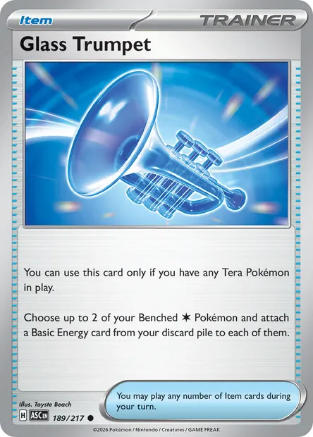 Glass Trumpet, Pokémon card ASC 189 — Ascended Heroes set