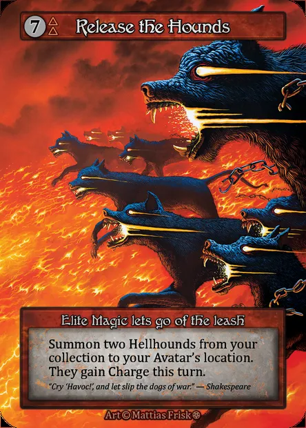 Release the Hounds, carte Sorcery GOT 277 — extension Gothic