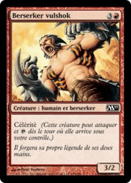 Berserker vulshok, carte Magic M11 159 — extension Magic 2011