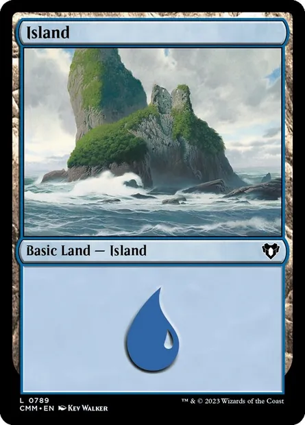 Island, Magic card CMM 789 — Commander Masters set