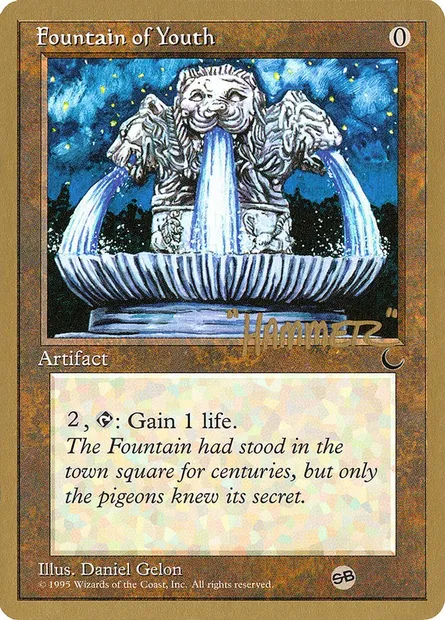 Fountain of Youth, Magic card PTC shr98sb — Pro Tour Collector Set set