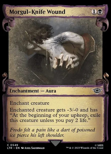 Morgul-Knife Wound, Magic card LTR 549 — The Lord of the Rings: Tales of Middle-earth set