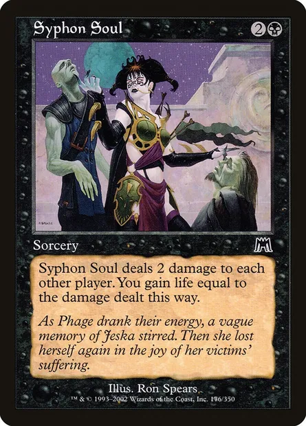 Siphonner l'âme, carte Magic ONS 176 — extension Carnage