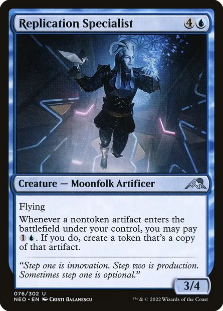 Replication Specialist, Magic card NEO 76 — Kamigawa: Neon Dynasty set