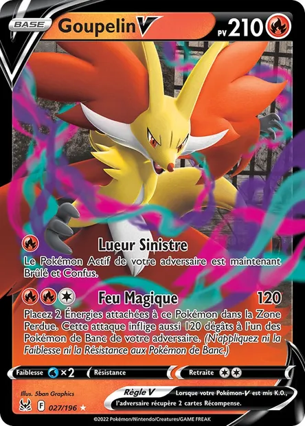 Goupelin V, carte Pokémon LOR 027 — extension Origine Perdue