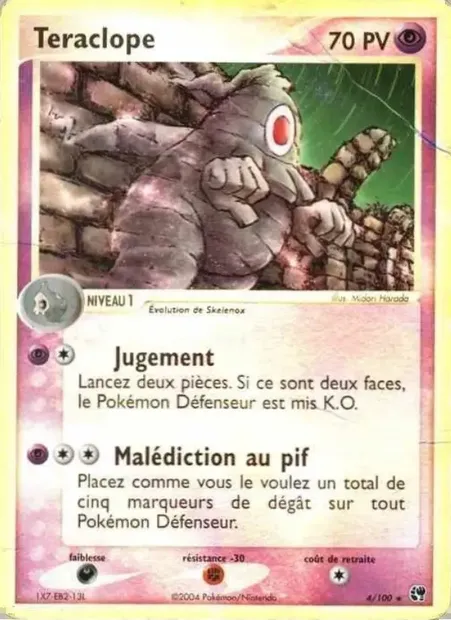 Téraclope, carte Pokémon SS 4 — extension EX Tempête de sable