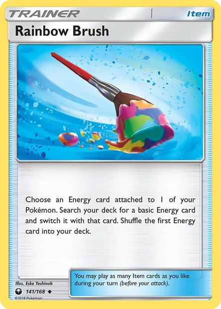 Rainbow Brush, Pokémon card CES 141 — Celestial Storm set