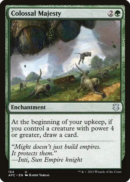Colossal Majesty, Magic card AFC 154 — Forgotten Realms Commander set