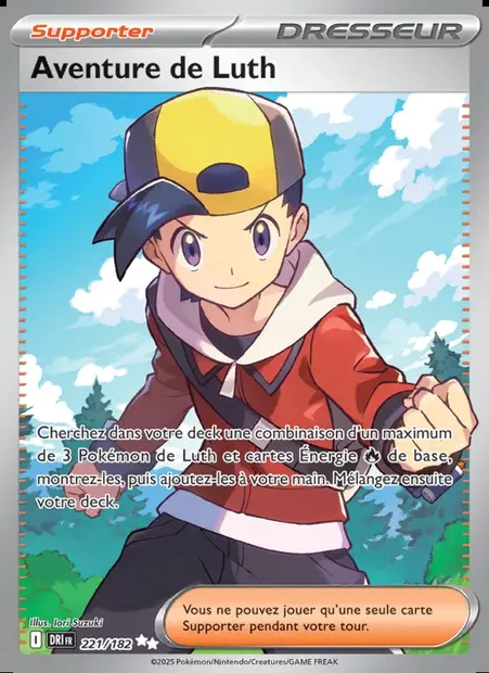 Aventure de Luth, carte Pokémon DRI 221 — extension Rivalités Destinées