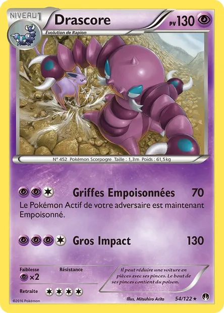 Drascore, carte Pokémon BKP 54 — extension Rupture Turbo