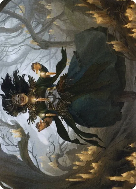 Candlegrove Witch // Candlegrove Witch, Magic card AMID 15 — Midnight Hunt Art Series set