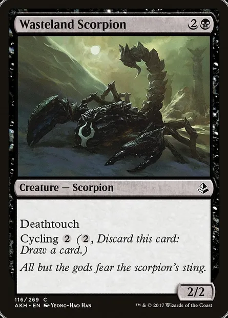 Wasteland Scorpion, Magic card AKH 116 — Amonkhet set